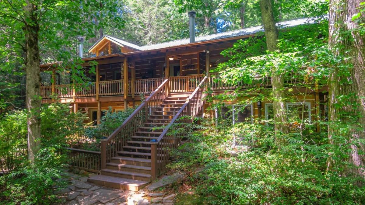 הוילה בלו רידג' Waterfront Mountain Cabin With Hot Tub מראה חיצוני תמונה