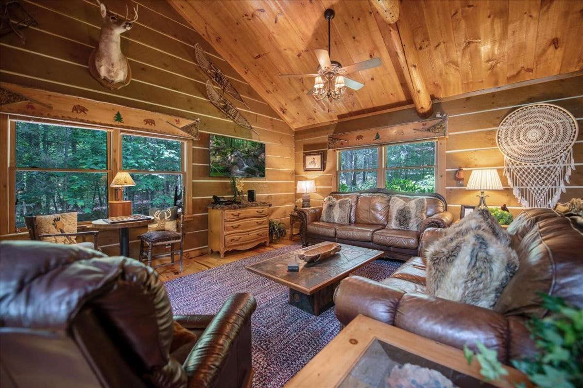 הוילה בלו רידג' Waterfront Mountain Cabin With Hot Tub מראה חיצוני תמונה